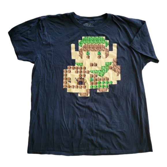 Legend of Zelda Link 8 Bit Map Mens Size XL T-Shirt Lootwear Lootcrate, - Picture 1 of 3